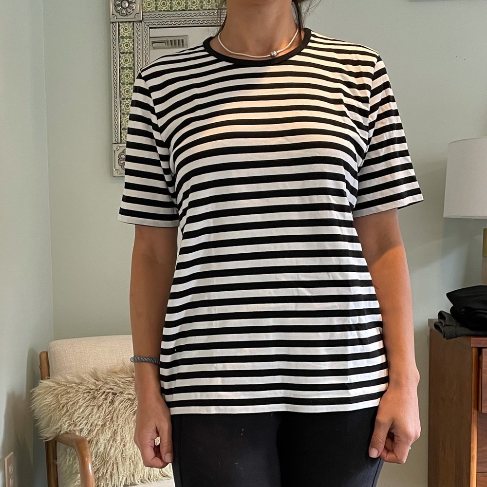 Marimekko Striped Black and White T-shirt